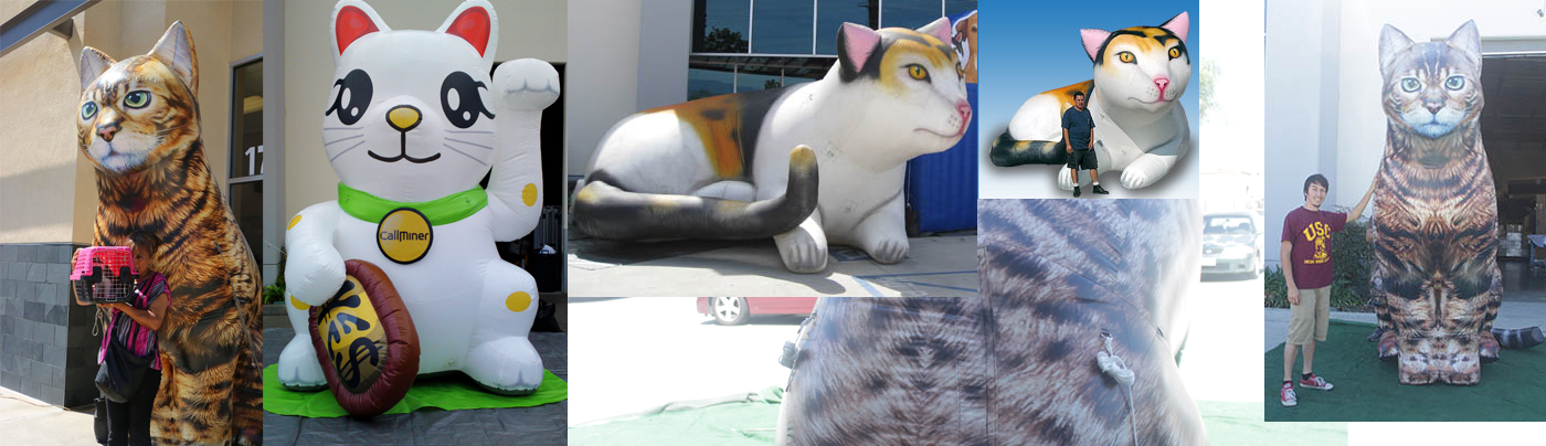 Custom Inflatable Cats